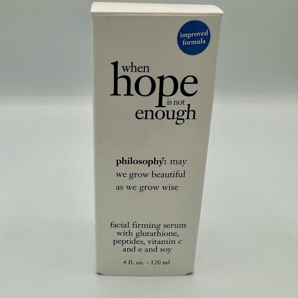 philosophy 4oz when hope is not enough facial firming serum